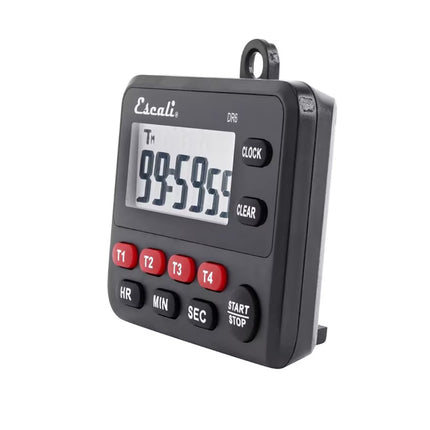 Đồng Hồ Hẹn Giờ Kỹ Thuật Số 4 Sự Kiện San Jamar TMDGTE Escali 8.9 x 7 cm Đen