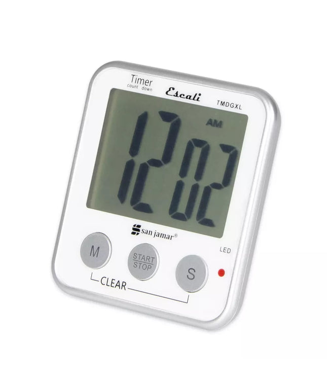 Đồng Hồ Hẹn Giờ Điện Tử San Jamar TMDGXL Escali 8.9 x 8.3 cm Trắng
