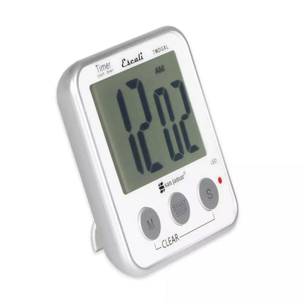 Đồng Hồ Hẹn Giờ Điện Tử San Jamar TMDGXL Escali 8.9 x 8.3 cm Trắng