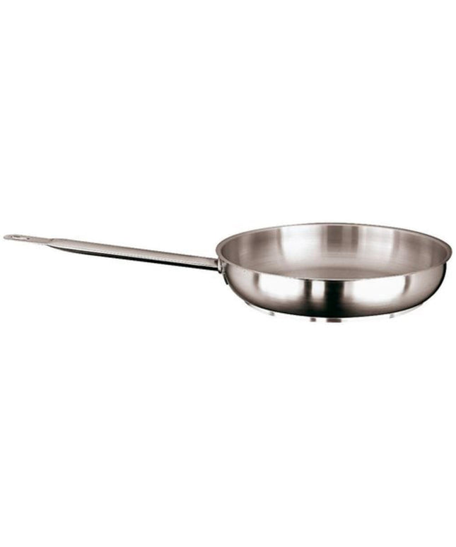 Chảo Rán Thép Không Gỉ Paderno 11114-24 24.1 cm Tay Cầm Kim Loại Rỗng