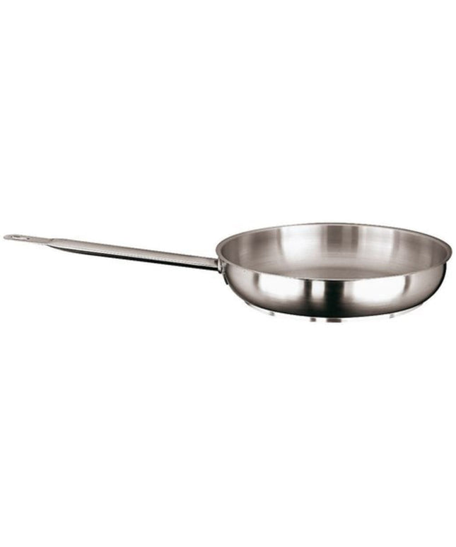 Chảo Rán Thép Không Gỉ Paderno 11114-28 27.9 cm Tay Cầm Kim Loại Rỗng