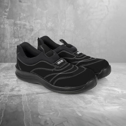 (1 pair) KARLOWSKY | ROCK CHEF STEP 7 Safety Shoes EN ISO 20345 S1-SRC – Black - EU 35