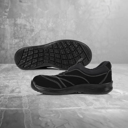 (1 pair) KARLOWSKY | ROCK CHEF STEP 7 Safety Shoes EN ISO 20345 S1-SRC – Black - EU 35