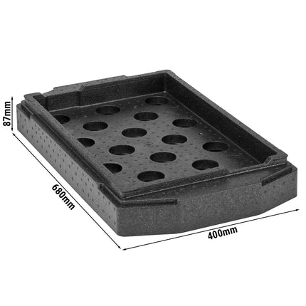 (1 piece) CAMBRO | Cam GoBox® Chiller Insert – 680×400×87 mm – Black – For EPP180LH