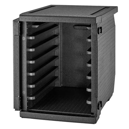 (1 piece) CAMBRO | Cam GoBox® Frontloader – 540×770×687 mm – Black – 4 hr temp hold