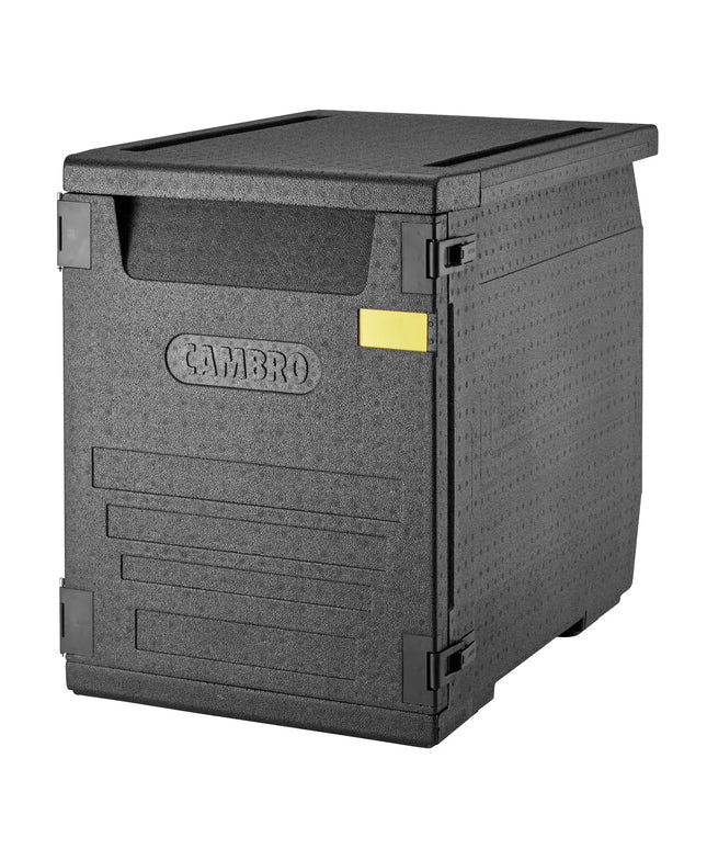 (1 piece) CAMBRO | Cam GoBox® Frontloader – 540×770×687 mm – Black – Condensate tray & internal rails – 4 hr temp hold