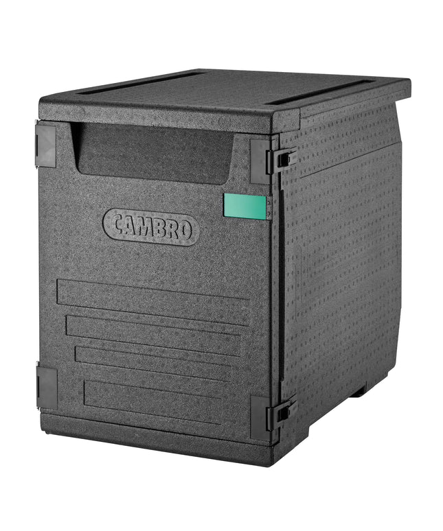 (1 piece) CAMBRO | Cam GoBox® Frontloader – EN 60×40 – Black – 4 hr temp hold