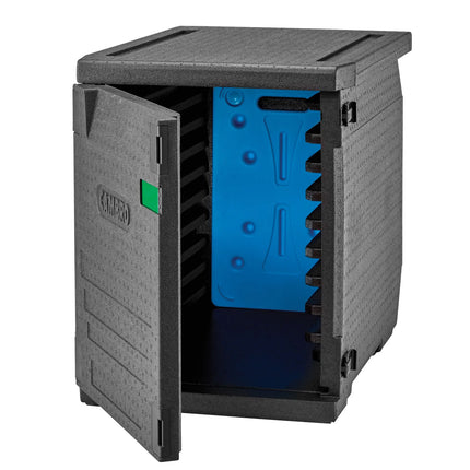 (1 piece) CAMBRO | Cam GoBox® Frontloader – EN 60×40 – Black – 4 hr temp hold