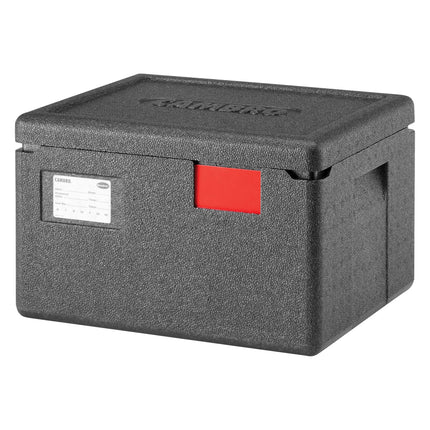 (1 piece) CAMBRO | Cam GoBox® Toploader – 390×330×257 mm – Black lid – GN 1/2 – 4 hr temp hold