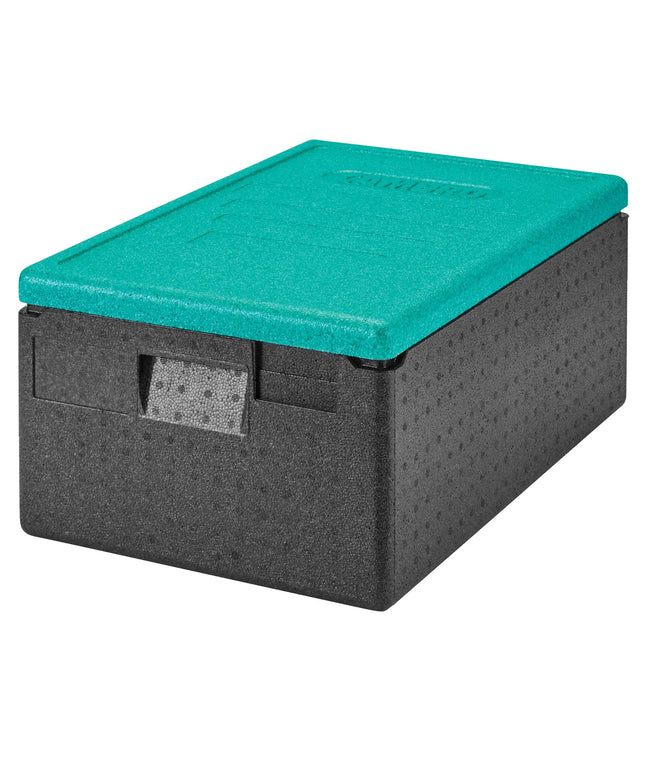 (1 piece) CAMBRO | Cam GoBox® Toploader – 600×400×257 mm – Green lid – GN 1/1 – 4 hr temp hold