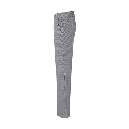 (1 piece) KARLOWSKY | Men's Chef Trousers – Black - Size XS - Elasticated Side Waistband - Belt Loops - Cotton