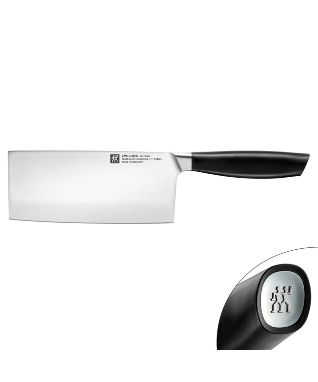 (1 piece) ZWILLING | All Star Chinese Chef's Knife – 180 mm Blade - FRIODUR Ice-Hardened - Made in Germany