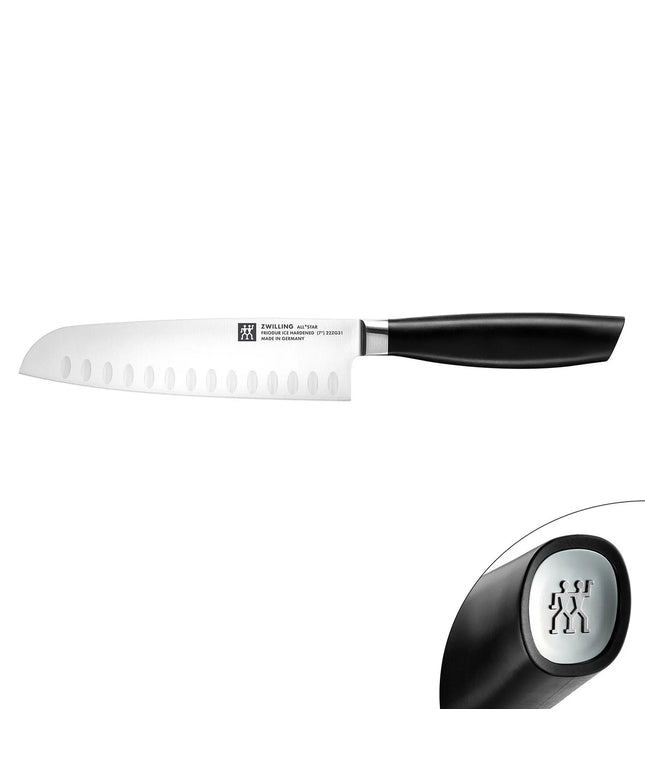 (1 piece) ZWILLING | All Star Santoku Knife – 180 mm Blade - FRIODUR Ice-Hardened - Made in Germany