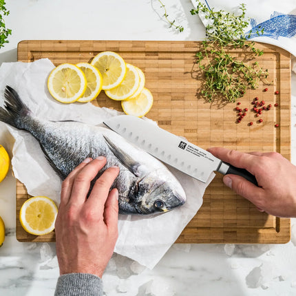 (1 piece) ZWILLING | All Star Santoku Knife – 180 mm Blade - FRIODUR Ice-Hardened - Made in Germany
