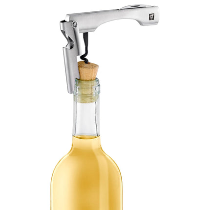 (1 piece) ZWILLING | Sommelier 3‑in‑1 Waiter’s Knife – Corkscrew, Foil Cutter, Opener – 18/10 Stainless, Matte, Ergonomic