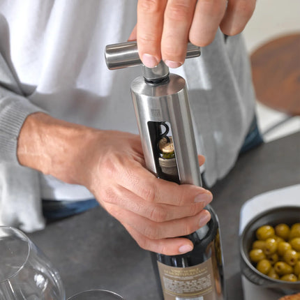 (1 piece) ZWILLING | Sommelier Corkscrew – 18/10 Stainless Steel, Matt, 190 mm, Non‑Stick Spindle, Ergonomic