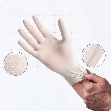(10 pieces) ARNOWA | Disposable latex gloves - 100 pieces - size XL- Natural
