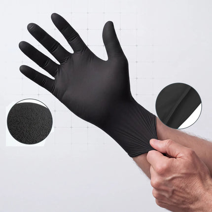 (10 pieces) ARNOWA | Disposable nitrile gloves - 90 pieces - Size XXL - Black