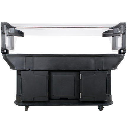 Quầy salad/buffet di động Carlisle 771103 Maximizer đen 1,8 m