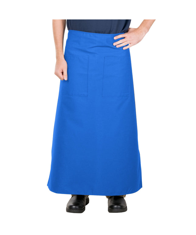 Tạp dề bistro poly-cotton màu xanh dương Intedge 96,5 x 85,1 cm