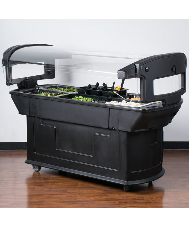 Quầy salad/buffet di động Carlisle 771103 Maximizer đen 1,8 m