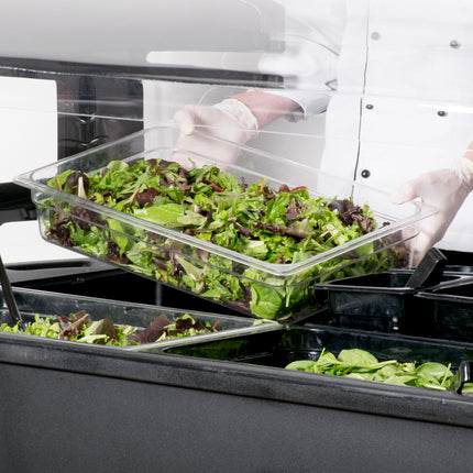 Quầy salad/buffet di động Carlisle 771103 Maximizer đen 1,8 m
