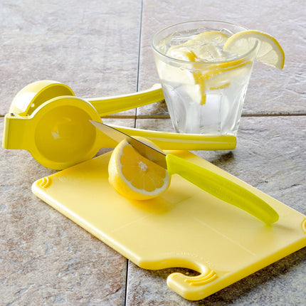 Bộ thớt bar vàng và dụng cụ sơ chế chanh vàng Saf-T-Grip 23 x 15 x 1 cm