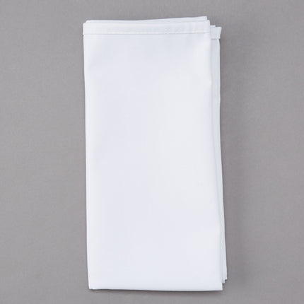 Khăn ăn trắng bằng vải pha 65/35 polyester/cotton Intedge 46 cm x 46 cm - Gói 12 cái