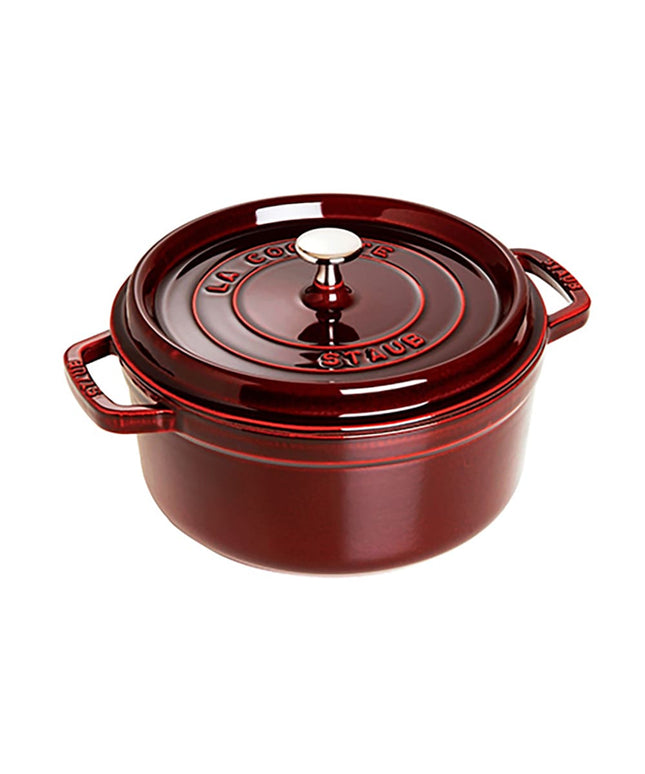 Nồi Cocotte Gang Tráng Men Staub 1003975 3.8 lít Có Nắp Màu Grenadine