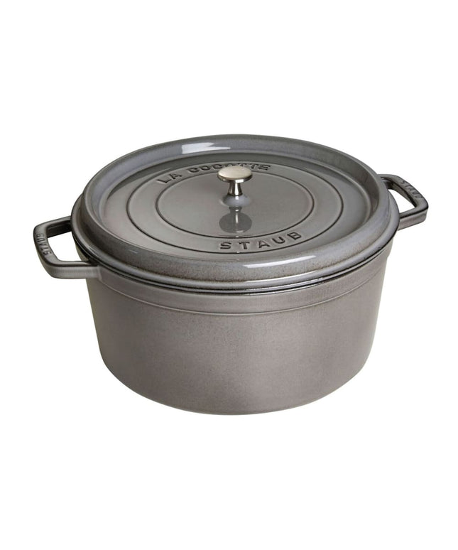Nồi Cocotte Gang Tráng Men Staub 1004230 8.5 lít Có Nắp Màu Graphite Gray