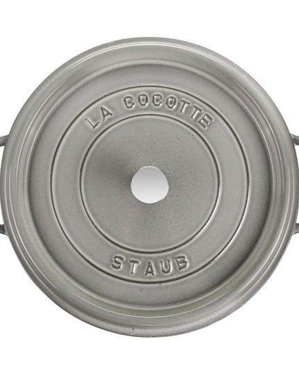 Nồi Cocotte Gang Tráng Men Staub 1004230 8.5 lít Có Nắp Màu Graphite Gray