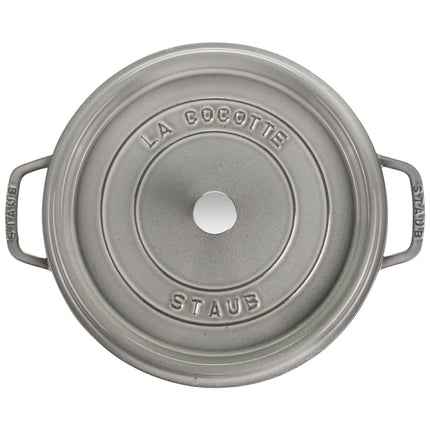 Nồi Cocotte Gang Tráng Men Staub 1004230 8.5 lít Có Nắp Màu Graphite Gray