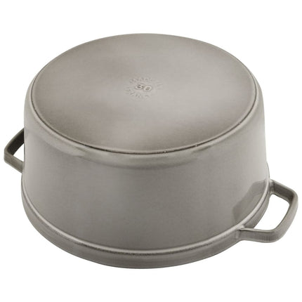 Nồi Cocotte Gang Tráng Men Staub 1004230 8.5 lít Có Nắp Màu Graphite Gray