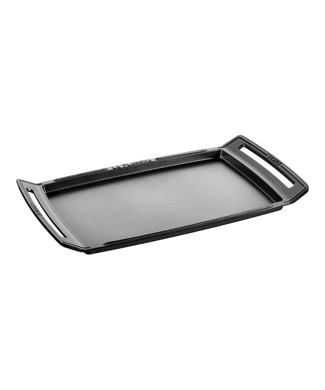 Chảo Nướng Staub 1003954 Chữ Nhật Có Tay Cầm 47 x 24.9 cm Gang Đúc Đen Mờ