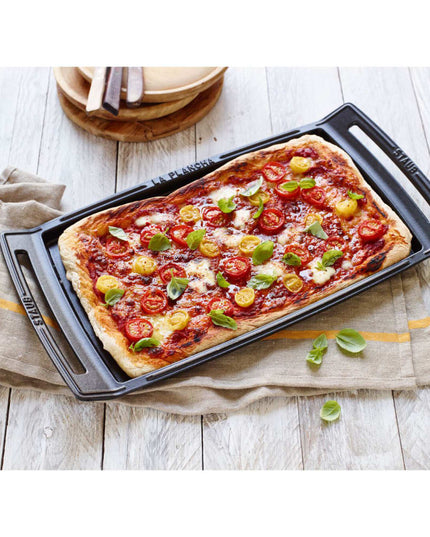 Chảo Nướng Staub 1003954 Chữ Nhật Có Tay Cầm 47 x 24.9 cm Gang Đúc Đen Mờ