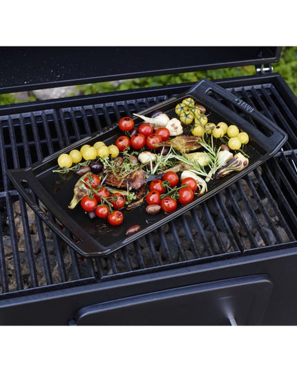 Chảo Nướng Staub 1003954 Chữ Nhật Có Tay Cầm 47 x 24.9 cm Gang Đúc Đen Mờ