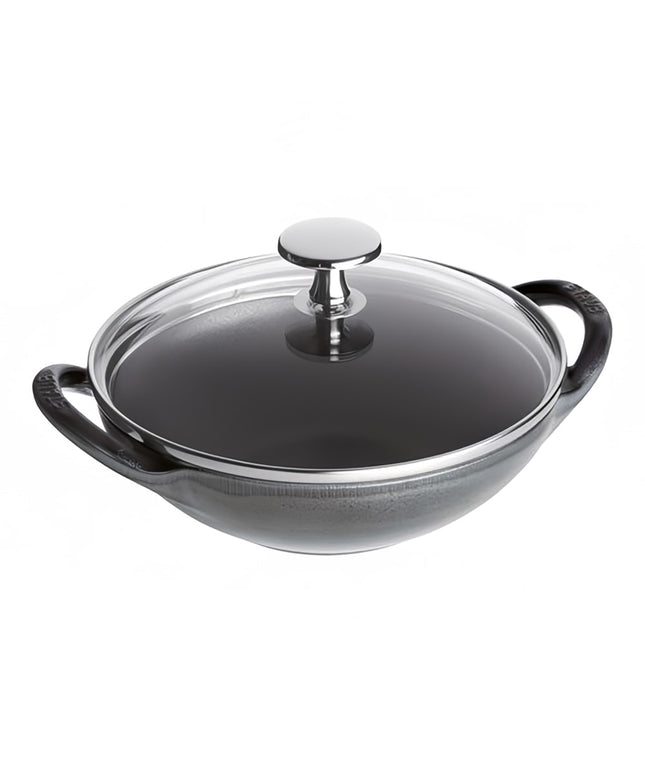 Chảo Gang Mini Staub 1004677 16.5 cm Tráng Men Có Nắp - Màu Xám Than Chì