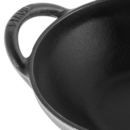 Chảo Gang Mini Staub 1004677 16.5 cm Tráng Men Có Nắp - Màu Xám Than Chì