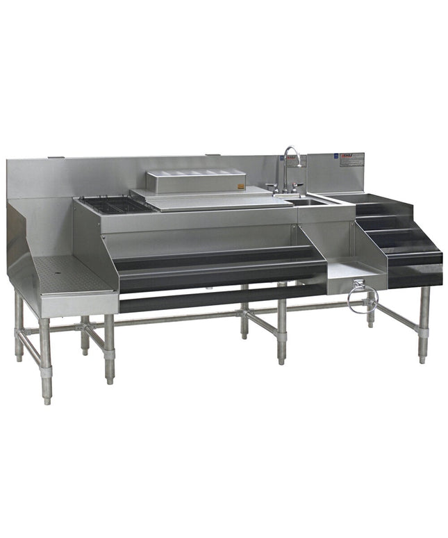 Trạm pha chế gầm quầy bar Eagle nhóm CCS-72 Spec-Bar 2000® 182,9 cm inox Combination Cocktail trạm 30,5 cm rượu trưng bà