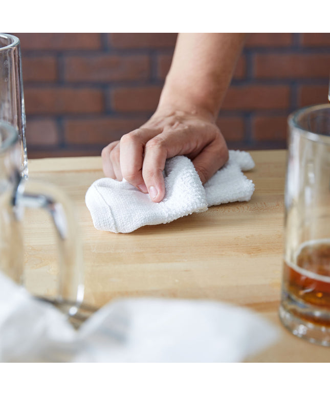 Khăn bar cotton màu trắng Chef Revival 907 g 48,3 x 40,6 cm - Gói 12 cái