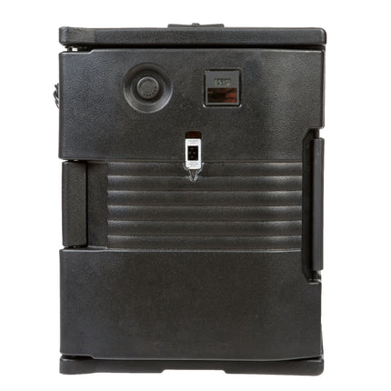 Thùng vận chuyển thực phẩm cách nhiệt bằng điện nạp trước màu đen Cambro Ultra Pan Carrier UPCH400 (110V) - Chứa tối đa 