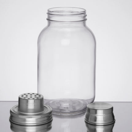 Bình lắc cocktail thủy tinh kiểu hũ mason 3 mảnh TableCraft MJS30 887 ml