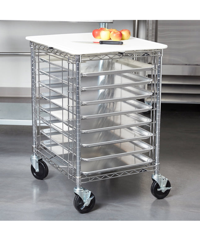 Giá sơ chế/đựng khay dây di động Metro RE3P 55 x 69 cm - Chưa lắp ráp
