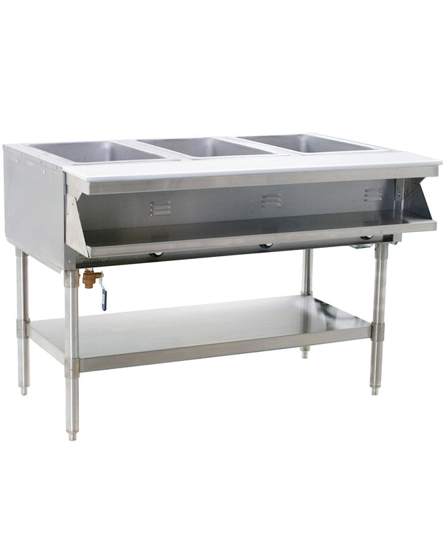 Bàn giữ nóng thức ăn kiểu hấp cách thủy Eagle Group SHT3 - Ba khay, bồn kín, 120V
