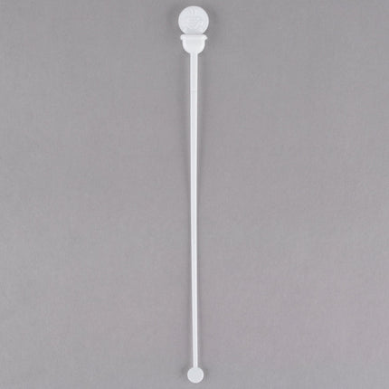 Que khuấy kiêm nút chặn đồ uống màu trắng Royal Paper STRNPLUG-W Stix To Go - Thùng 2.000 cái