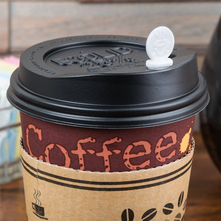 Que khuấy kiêm nút chặn đồ uống màu trắng Royal Paper STRNPLUG-W Stix To Go - Thùng 2.000 cái
