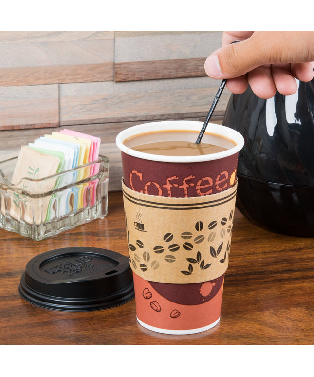 Nút và que khuấy đồ uống Royal Paper STRNPLUG-BK Stix To Go màu đen - Thùng 2.000 cái