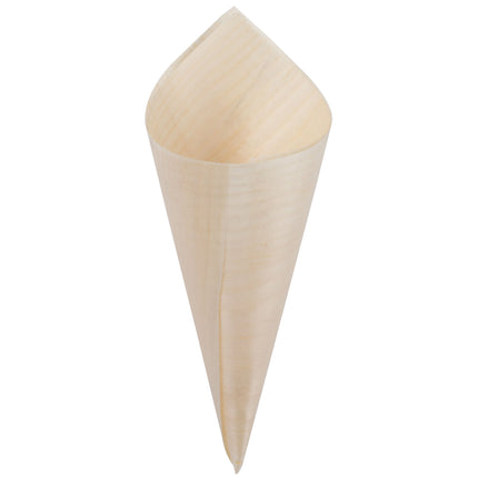 Ly nón phục vụ gỗ dùng một lần TableCraft BAMDCN6 89 ml cỡ nhỏ - Gói 50 cái