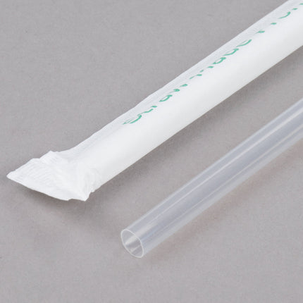 Ống hút khổng lồ phân hủy sinh học Eco-Products EP-ST990 24 cm trong suốt, có bọc - Thùng 4.800 cái