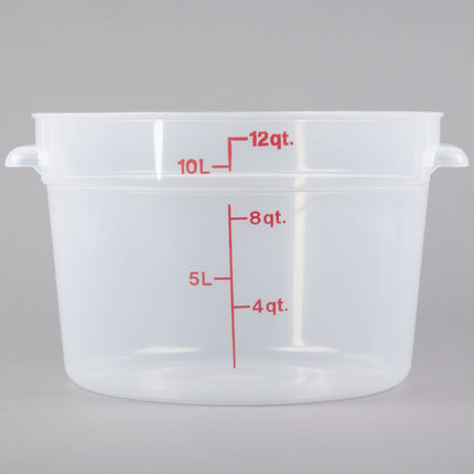 Hộp đựng thực phẩm nhựa PP tròn trong mờ Cambro 11,4 lít